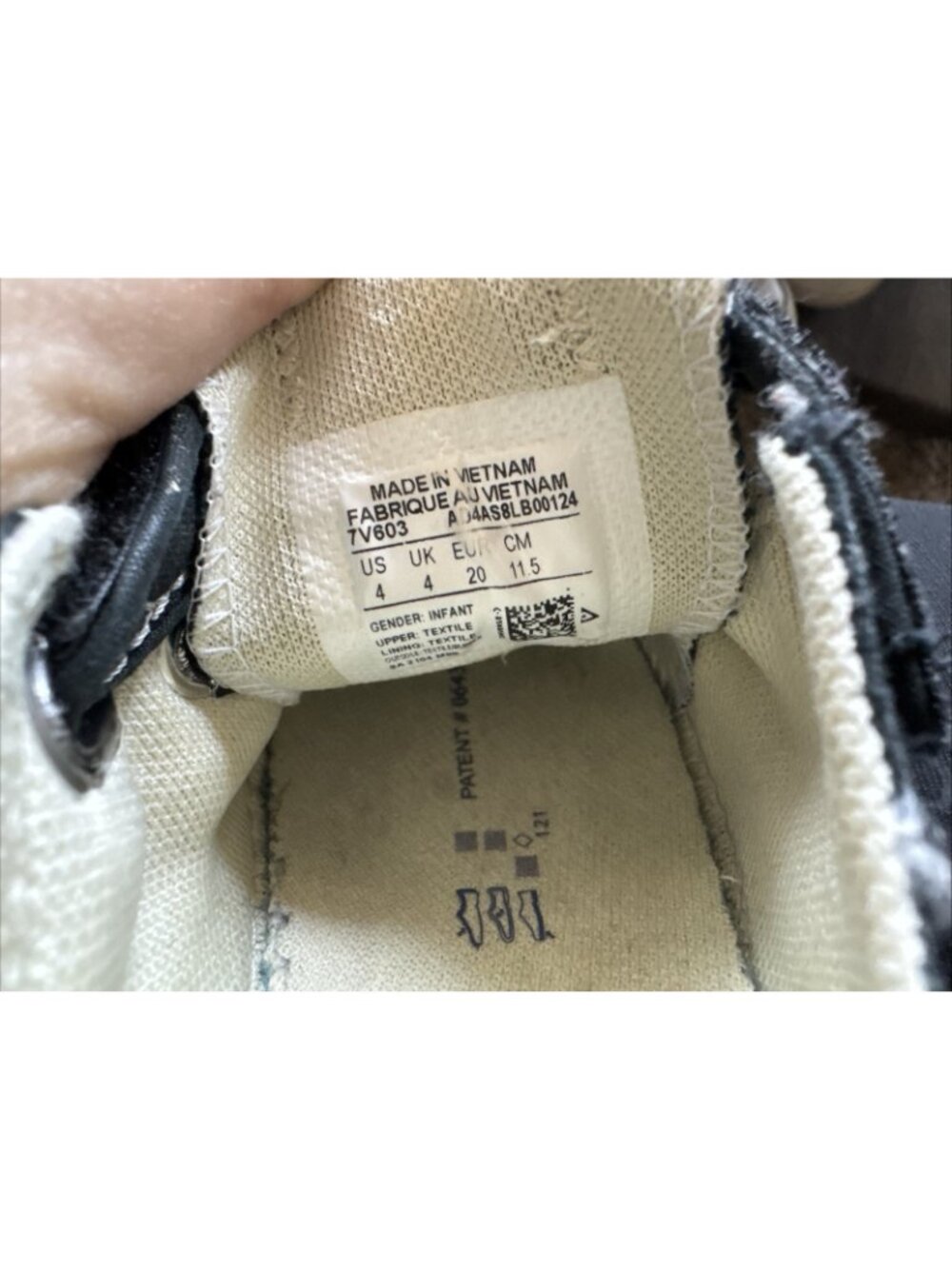 Converse Infant Black All Star Shoes 4 Double Strap Casual Canvas Sneakers - Picture 3 of 11